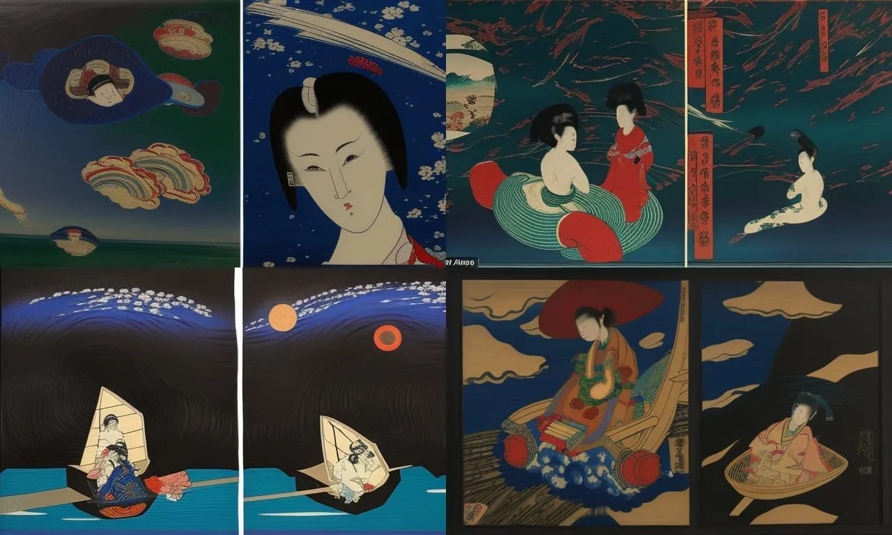 Which statement correctly describes japanese ukiyo e woodblock prints